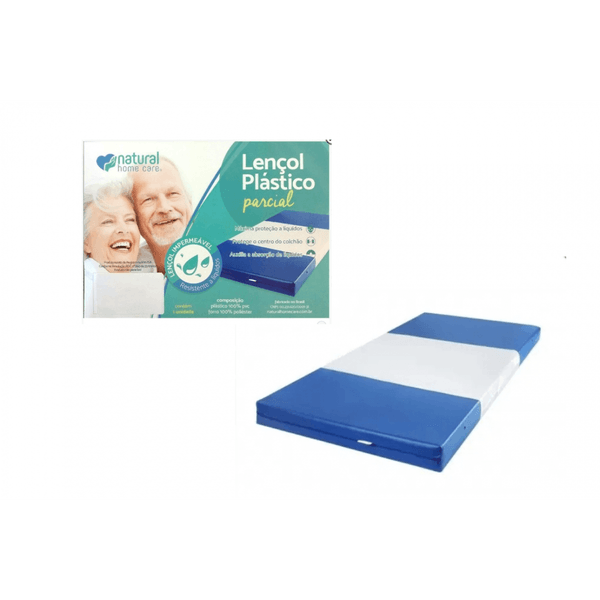 Lencol Plastico Impermeavel Natural Home Care Parcial Casal Único Único
