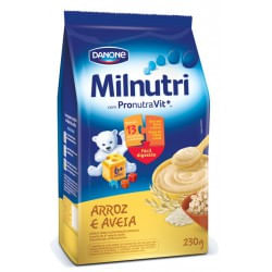 Cereal Infantil Milnutri Arroz e Aveia 230g