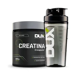 Creatina (100% Creapure®) - Pote 300G + Coqueteleira Sabor Natural
