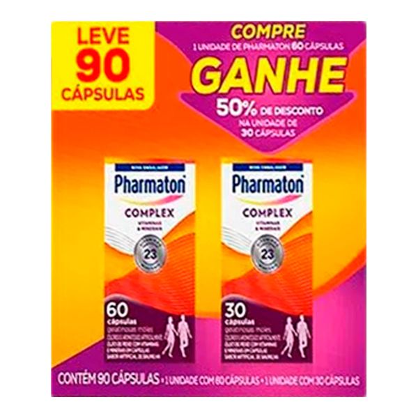 Kit Multivitamínico Pharmaton Complex 90 Cápsulas