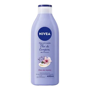 Loção Hidratante Corporal Nivea Óleos Essenciais Flor de Cerejeira e Óleo de Jojoba Maciez e Brilho 400ml