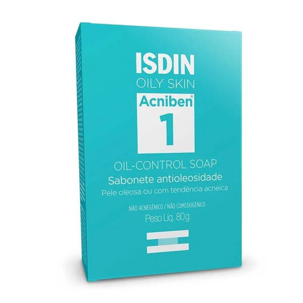 Isdin Acniben Sabonete Antioleosidade Em Barra 80g