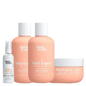 Kit Magic Beauty Nutri Expert Vitamin Nectar - Shampoo 250 ml + Condicionador 250 ml+ Máscara 200 g + Night Nectar 100 ml Kit Magic Beauty Nutri Expert Vitamin Nectar - Shampoo 250ml + Condicionador 250ml+ Máscara 200g + Night Nectar 100ml