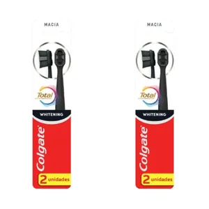 Kit com 2 Unidades de Escova Dental Colgate Total Whitening 2 Unidades cada