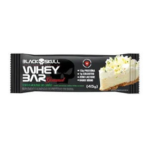 Barra De Proteína Black Skull Torta Mousse De Limão 45g