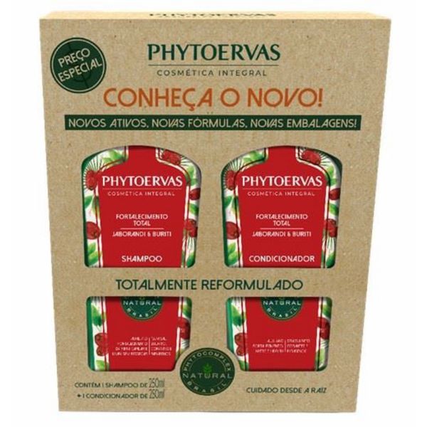 Kit Phytoervas Shampoo 250ml + Condicionador 250ml Fortalecimento Total