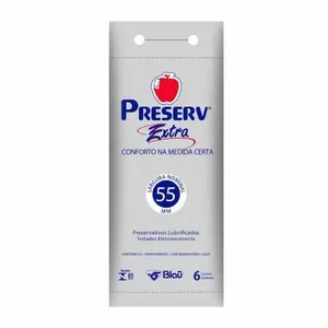 Preservativo Preserv Extra com 6 Unidades,