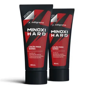 Kit 2 Minoxidil Minoxihard® Loção Barba 80ml