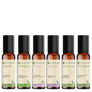 Kit 6 blends óleos essenciais em roll-on 10 ml cada - Fórmula exclusiva