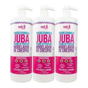 Kit Widi Care Encrespando a Juba 3 Creme de Pentear 1 Litro