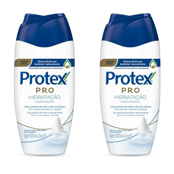 Kit com 2 Unidades de Sabonete Líquido Protex Pro Hidratação 230ml
