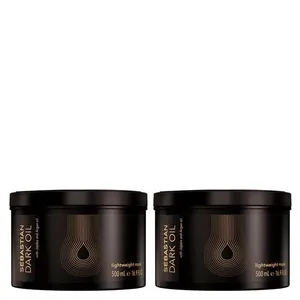 Kit Sebastian Professional Dark Oil Máscara de Brilho 500ml - 2 Unidades