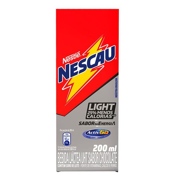 Bebida Láctea Nescau Prontinho Light Tetra Pak 200ml