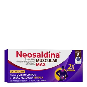 Neosaldina Muscular Max Extraforte 600mg 8 Comprimidos Revestidos