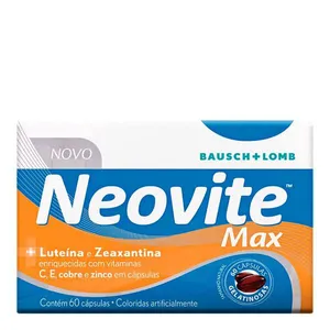 Suplemento Antioxidante Neovite Max Bausch+Lomb 60 Cápsulas
