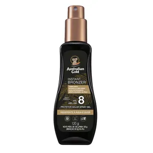 Protetor Solar Autralian Gold Instant Bronzer FPS8 Spray Gel 120g