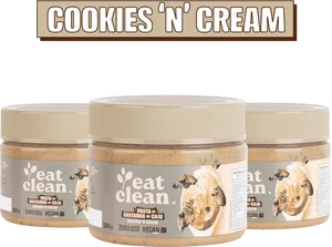 3 pastas de castanha de caju Cookies 300g 3 pastas de castanha de caju Cookies 'n' Cream 300g