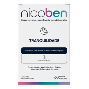Complemento Alimentar Nicoben Tranquilidade 60 Cápsulas Gelatinosas