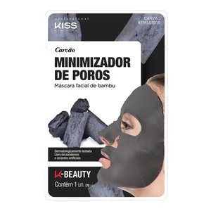 Máscara Facial Minimizador De Poros Kiss New York Bambu Carvão 20ml