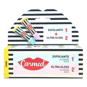Kit Carmed SOS Lábios Hidratante Labial + Esfoliante 2 Unidades de 10g Cada