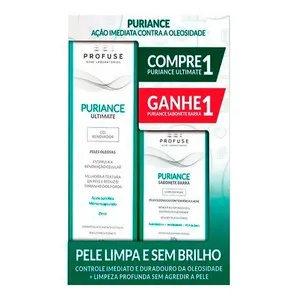 Kit Profuse Puriance Gel Facial Pele Oleosa 60g + Sabonete em Barra 80g