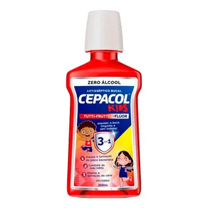 Enxaguante Bucal Cepacol Kids Sabor Tutti Frutti Sem Álcool 250ml