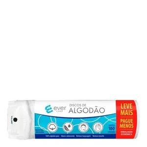 Algodão Discos Ever Care 100 Unidades