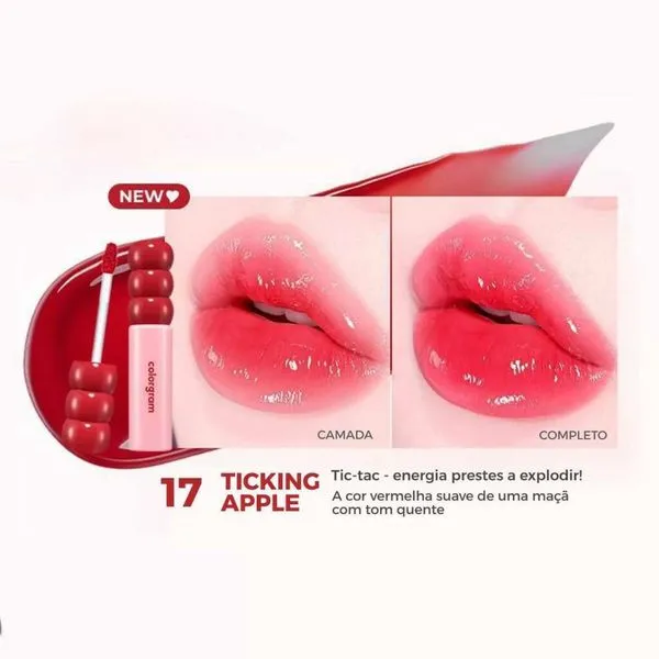 Colorgram Fruity Glass Tint 3g (NOVAS CORES!!) #17 Ticking Apple (NOVO!!)