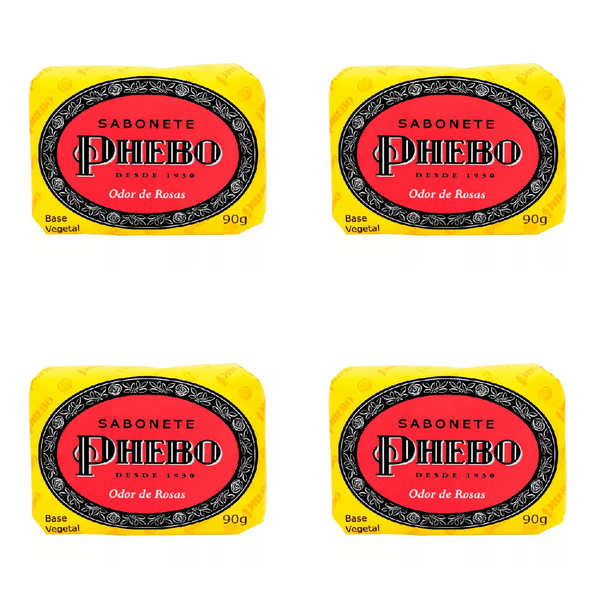 Kit c/4 Sabonetes Phebo Odor De Rosas 90g