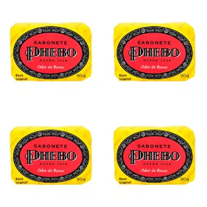 Kit c/4 Sabonetes Phebo Odor De Rosas 90g