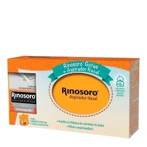 Kit Rinosoro Gotas 30ml + Aspirador Nasal