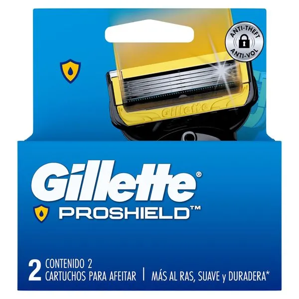 Carga para Aparelho De Barbear Gillette Proshield 2 Unidades