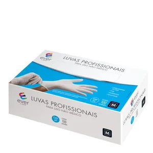 Luvas Látex Profissionais Ever Care M 100 Unidades