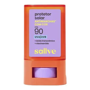 Protetor Solar Facial Sallve FPS 90 Antimanchas Cor 4 15g Bastão