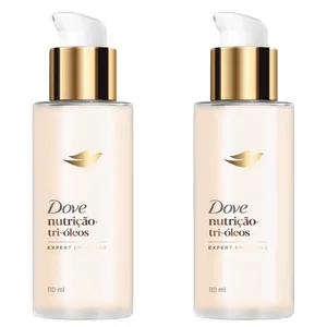 Kit com 2 Unidades de Tratamento Leave In Dove Nutrição + Tri-Óleos 110ml