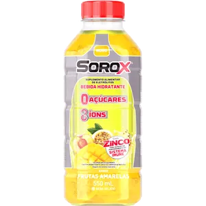 Isotônico Sorox Bebida Hidratante Eletrólitos Frutas Amarelas Zero Açúcar 550ml
