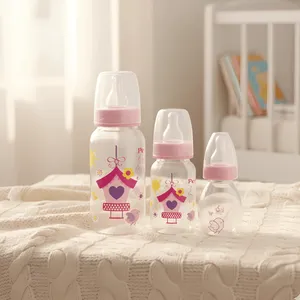 Kit 3 Mamadeiras bebe Premium 240 ML 140ML 60ML Bico Silicone Petita
