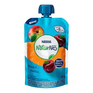 Purê de Frutas Narturnes Maçã e Ameixa Pouch 99g