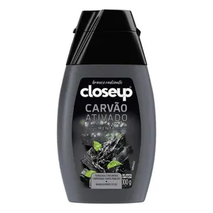 Gel Dental Carvão Ativado Menta Closeup Frasco 100g