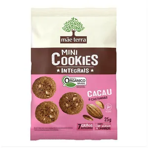 Cookie Integral Orgânico Mãe Terra Cacau e Castanhas 25g