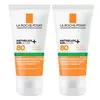 Kit com 2 Unidades de Protetor Solar Facial La Roche-Posay Anthelios Airlicium Antioleosidade FPS 80 40G