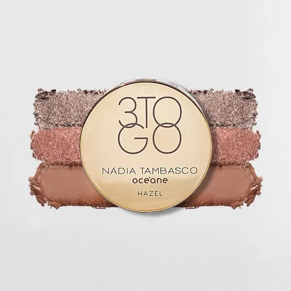 Trio de Sombras Nádia Tambasco Palette Hazel 7.8g