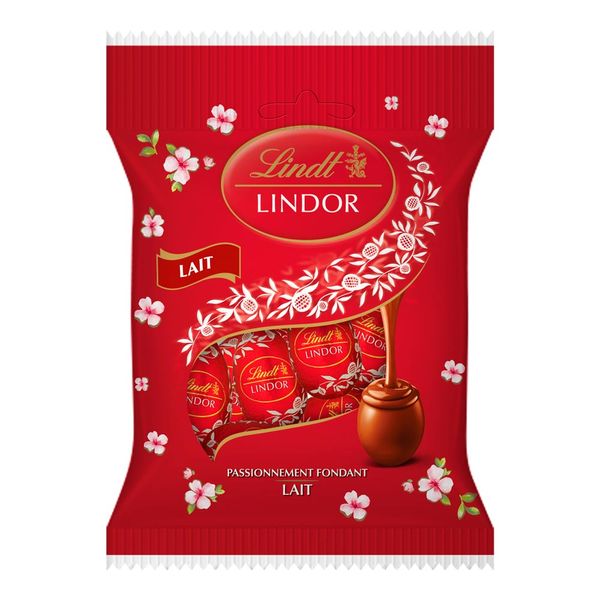 Miniovos de Chocolate Lindt Lindor Ao Leite com Recheio 70g