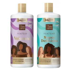Kit Creme de Pentear Do Seu Jeito Volumão + Super Definição | bn.Cachos
