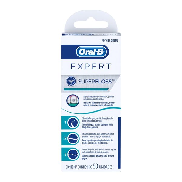 Fio Dental Oral-B Expert Super Floss Fio Dental 50 Unidades