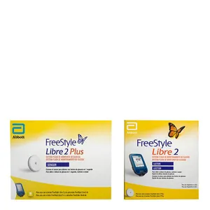 Kit Freestyle Libre Sensor 2 Plus + Leitor Monitor de Glicose 2 Sistema Flash