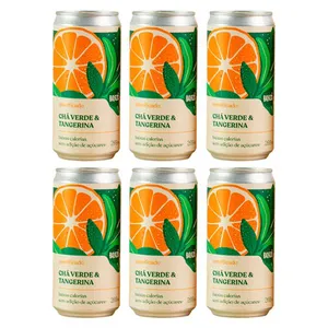 Kit 6X: Chá Verde com Tangerina Gaseificado Brazô 269ml