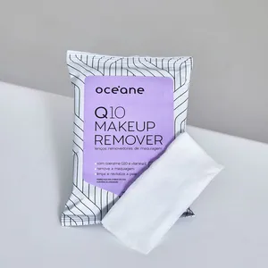 Lenços Demaquilantes C/ Q10 e Vitamina e - Q10 Makeup Remover 20un Océane Lenços Demaquilantes C/ Q10 e Vitamina e - Q10 Makeup Remover 20un
