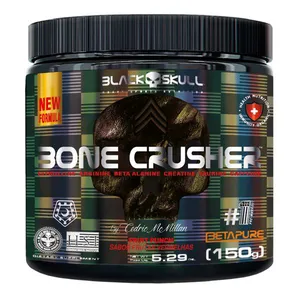 Pré Treino Black Skull Bone Crusher Frutas Vermelhas 150g