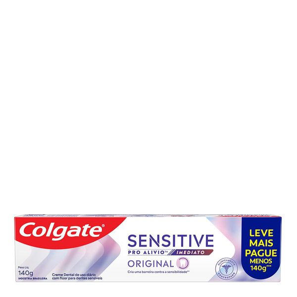 Pasta de Dente Colgate Sensitive Pro Alívio Imediato Original 140g